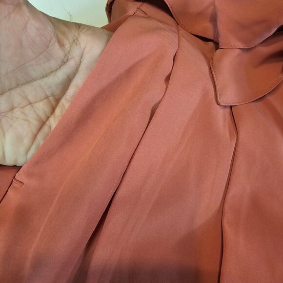 NEW 90 Degree Brick Orange Belted Stretch Paperbag Short Women's S 3490 - Picture 6 of 9